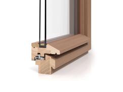 Holz-Fenster-Profil PaXretro78 mit 3-fach Verglasung