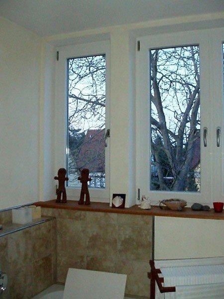 Fenster und Doppelfenster in weiß 